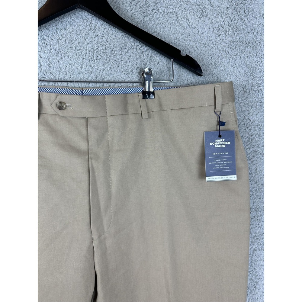 Hart Schaffner Marx Pants Mens 42R Wool New York Fit Performance Traveler New